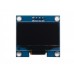 1.30" inch OLED Screen Monochrome-White (128x64px) w/ 4-Pin I2C Serial Interface